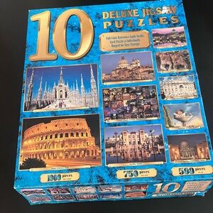 10 Assorted Jigsaw Puzzle Pieces -  1k to 500
- like New